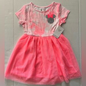 Minnie Mouse PRINCESS Dress NWT Disney pink silver glitter Jumping Beans size 4T